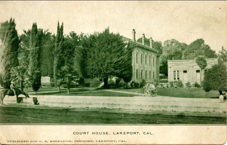_Old Lake Co Courthouse old postcard photo